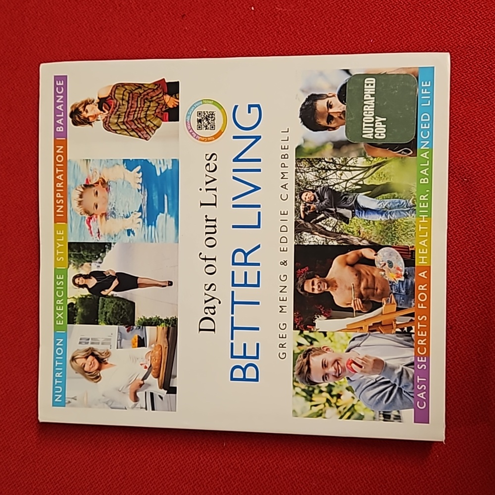 'Days of our lives' Better Living autographed copy lifestyle book cast tips